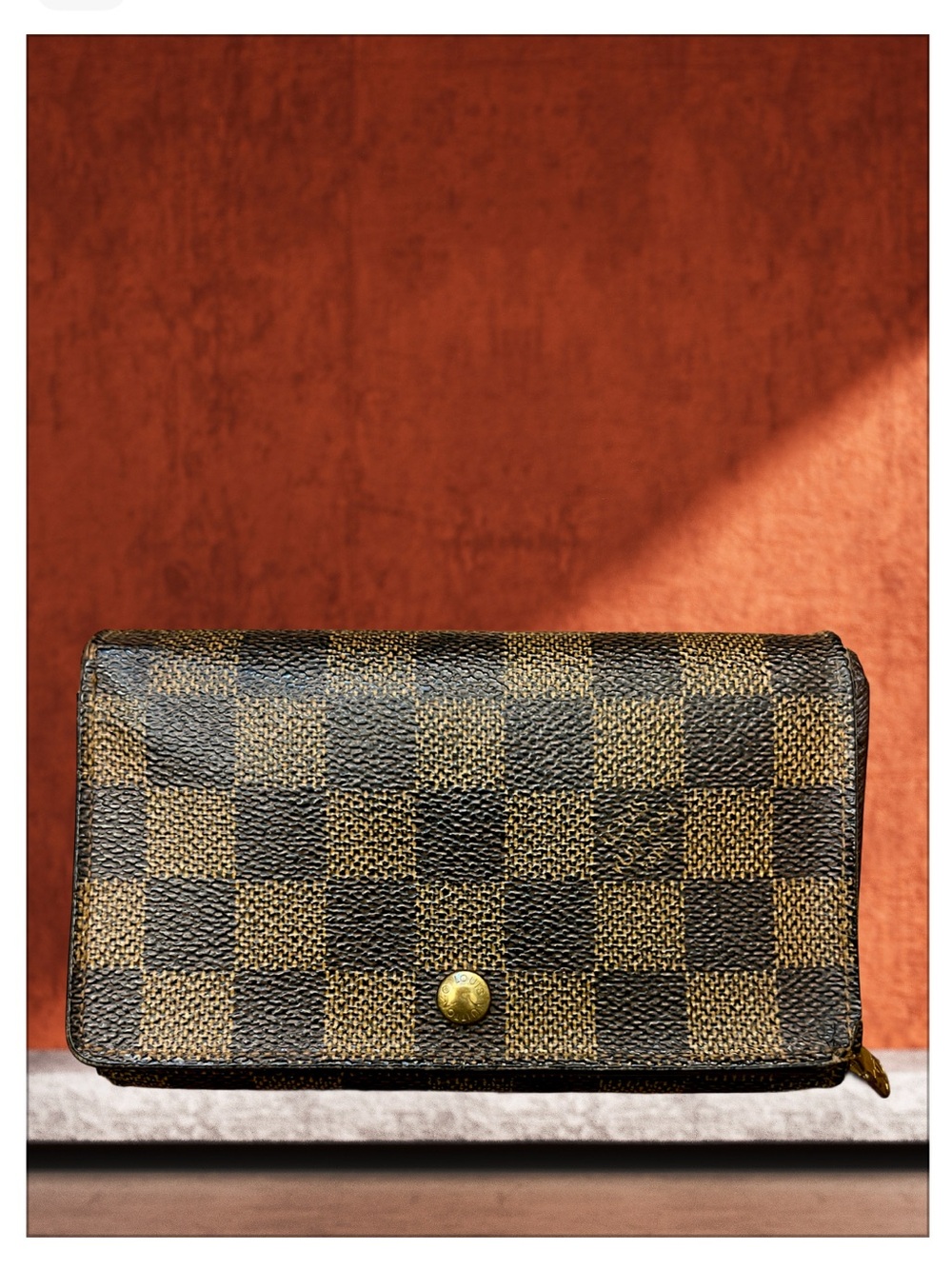 Authentic Vintage Louis Vuitton Damier Ebene Tresor Wallet- SD001